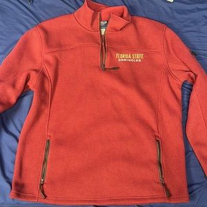 Men’s Florida State Seminoles 100% Polyester Quarter-Zip Large